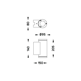 TUBUS Round - Wall Down