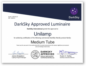 Unilamp - Medium TUBE - DarkSky Approved