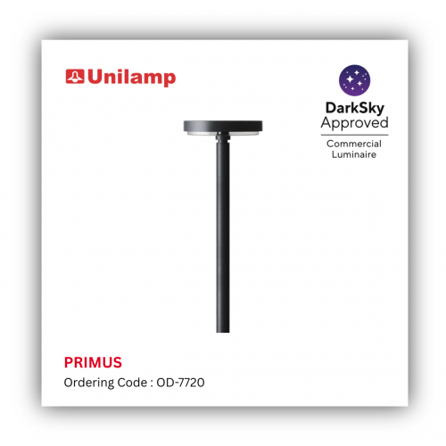 Unilamp PRIMUS outdoor LED bollard light, Dark Sky Approved