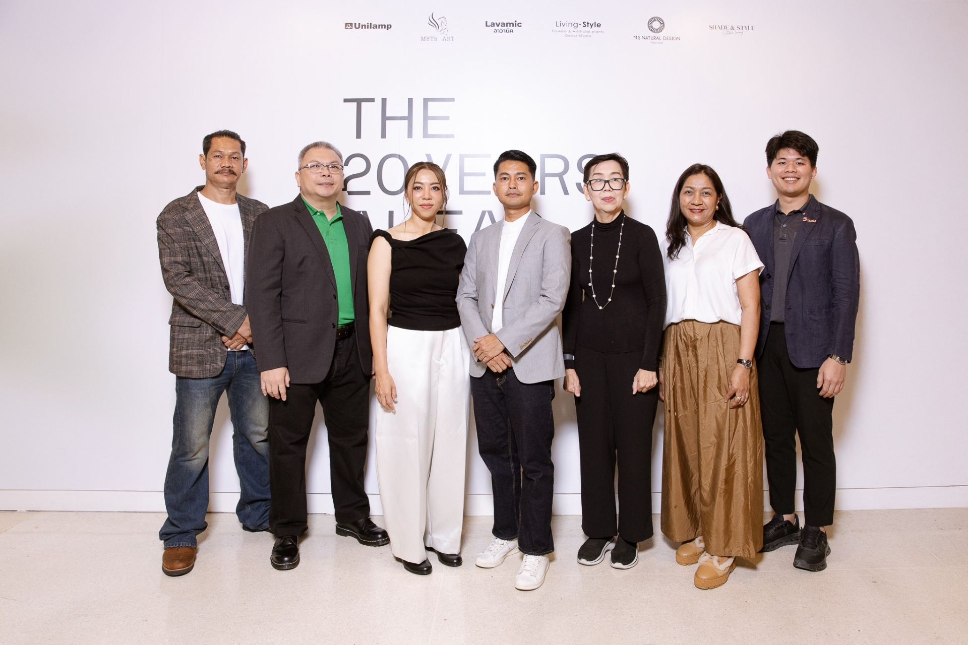 Group photo at THE 20 YEARS AHEAD exhibition by GingGaanBai