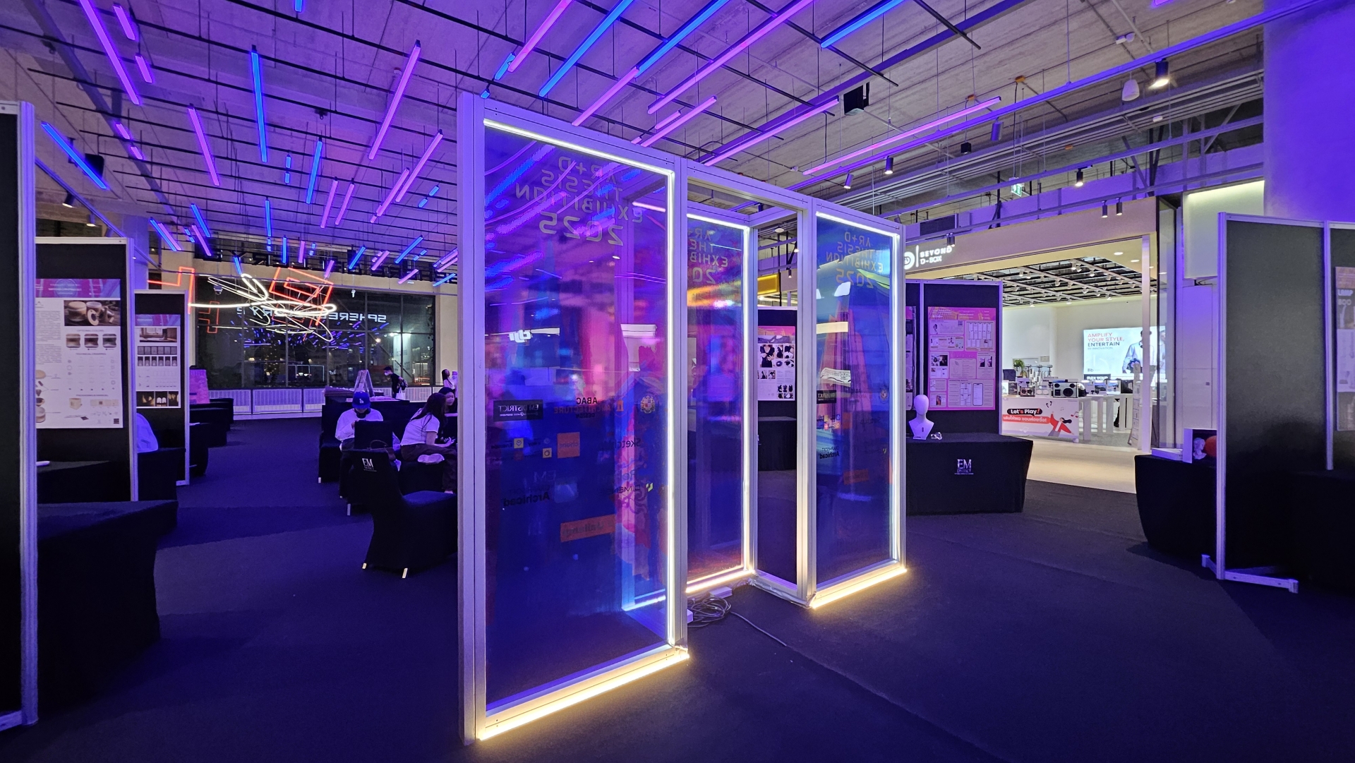AR+D Thesis Exhibition 2025 immersive lighting installation at EM District Bangkok