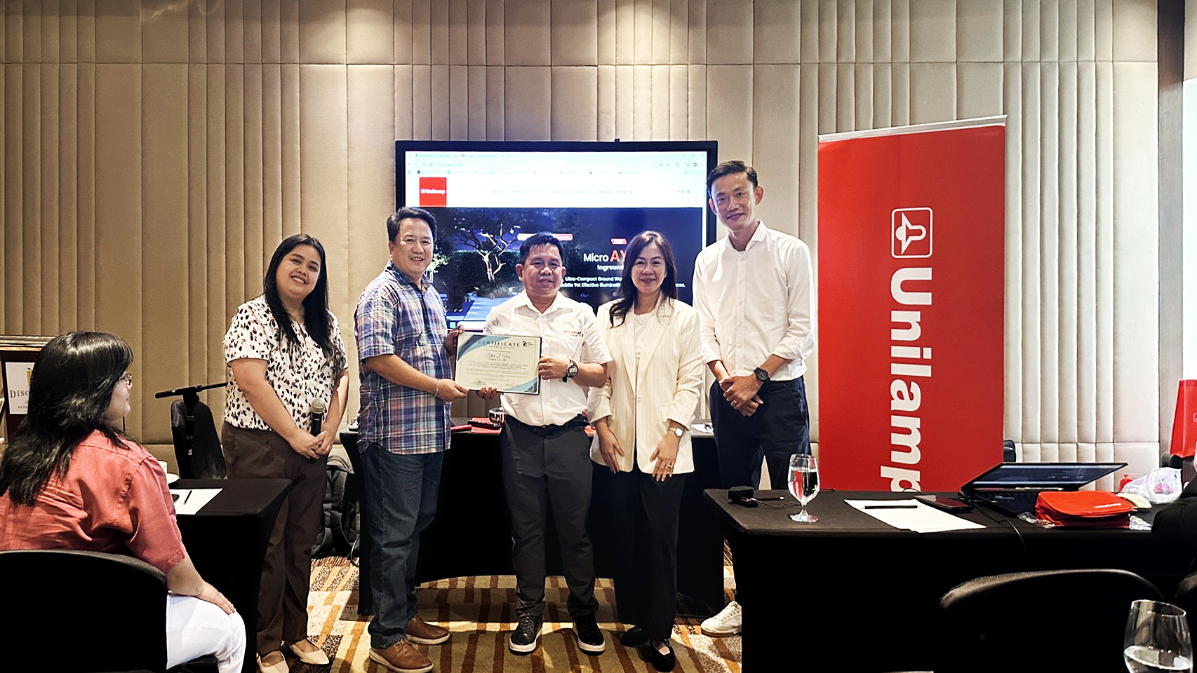 Unilamp and PL Light Philippines certificate presentation and collaboration session