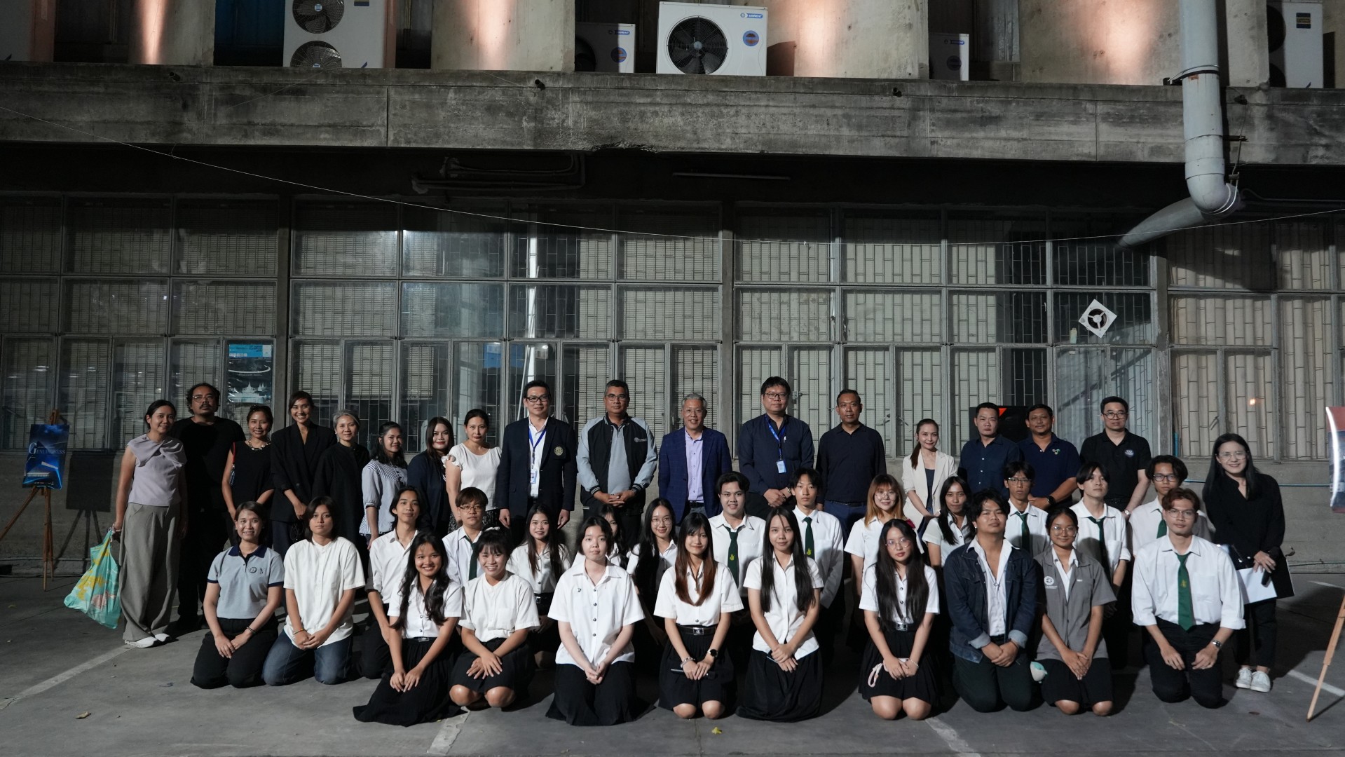 Quantum Implications lighting exhibition group photo Kasetsart University