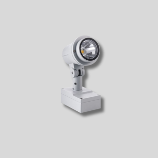 Unilamp SONIC spotlight luminaire with adjustable head for outdoor accent lighting.
