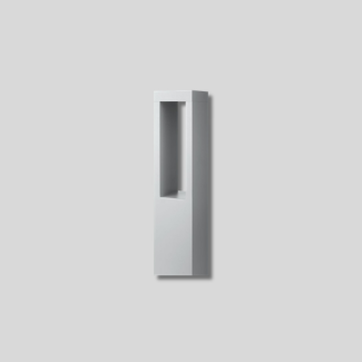 Minimalist rectangular outdoor wall light product in white finish