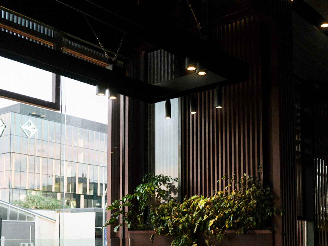 Mini Tube downlights enhance greenery and timber details at Elizabeth Properties