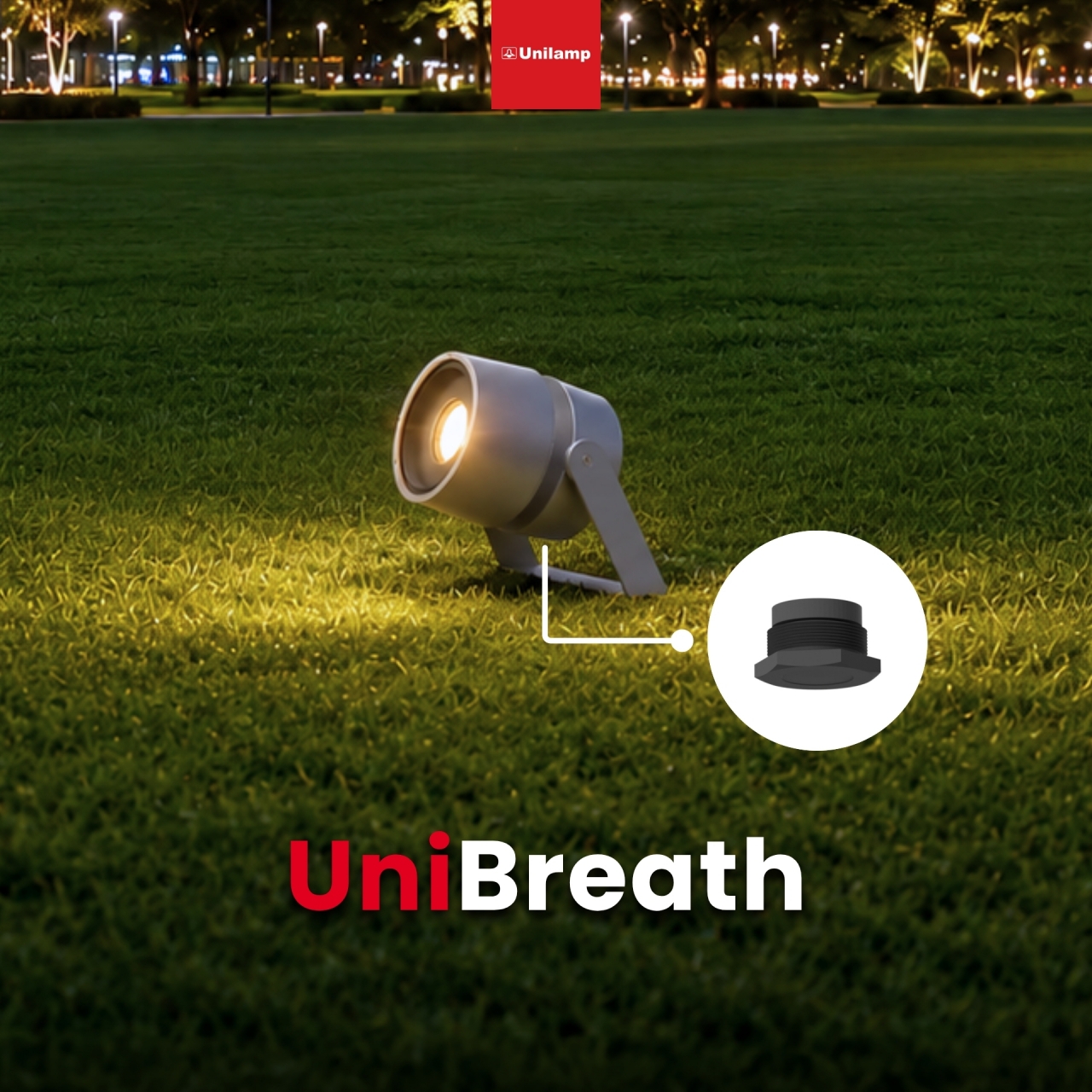 Unilamp UniBreath outdoor spotlight