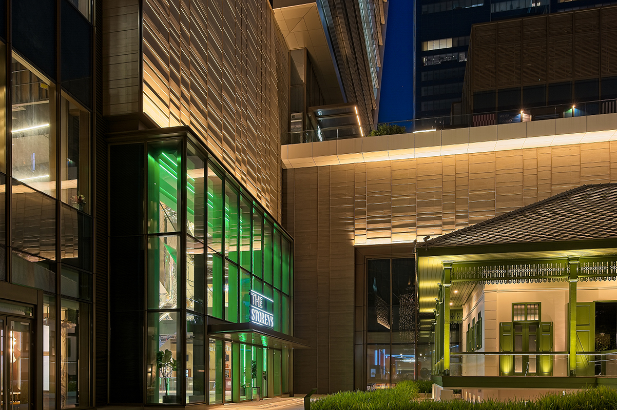SIRIUS facade lighting at One Bangkok highlighting modern and heritage architecture