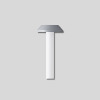 Unilamp CAP bollard light with shielded LED design for pathways and garden lighting.
